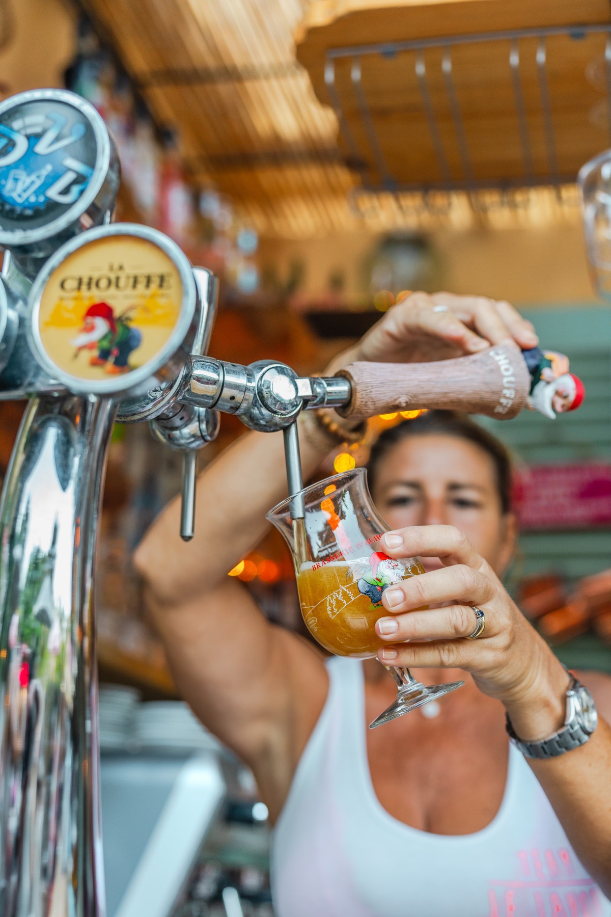 Pression de bière La Chouffe
